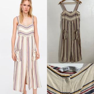 Zara Striped Dress Medium