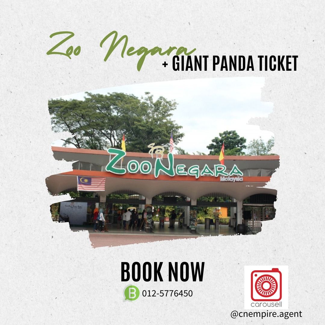 Zoo Negara Admission Ticket + Giant Panda Ticket (National Zoo of