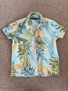 2-3y Next boy’s cotton shirt tropical leaf formal casual holiday wedding party occasion