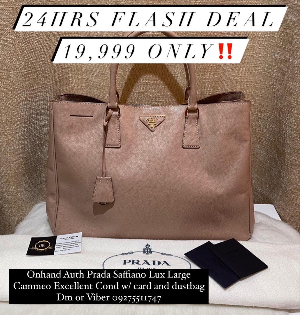 Rush sale! Authentic Prada saffiano bag, Luxury, Bags & Wallets on Carousell