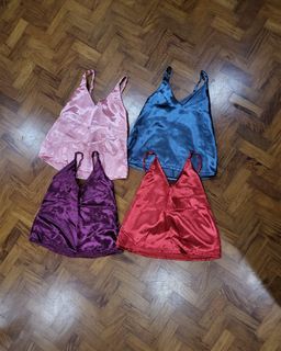 4 pcs satin undergarments - take all!