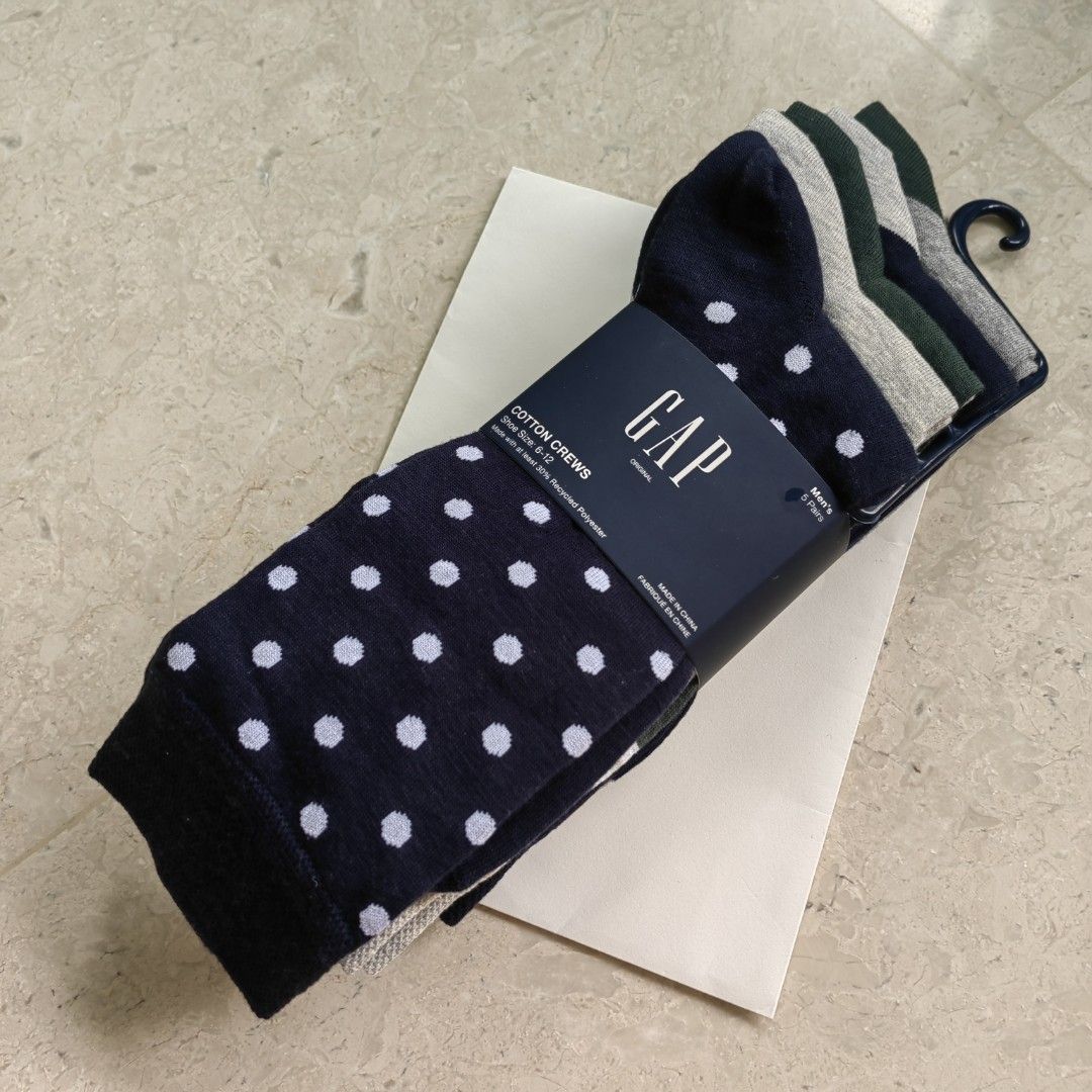 5 Pairs Gap Men s Cotton Crew Business Socks Men s Fashion