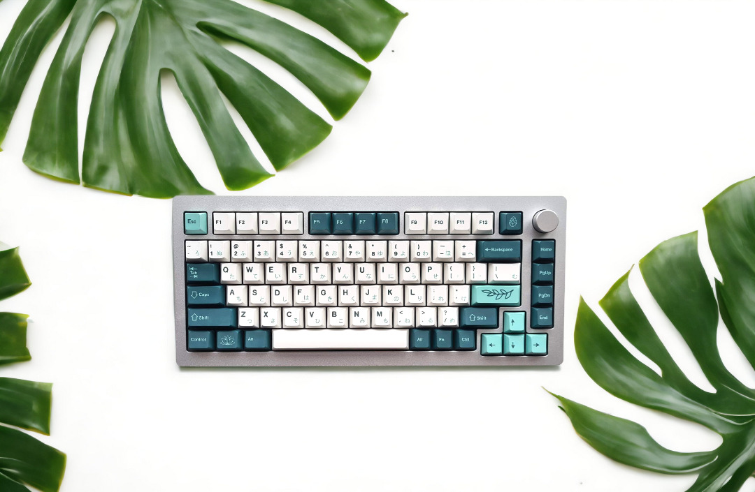 75% Custom Mechanical Keyboard (Botanical1905) - Fully Modded Aluminium ...