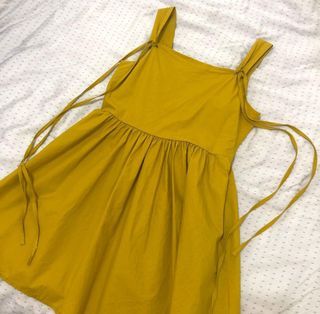 芥黃洋裝 連身裙