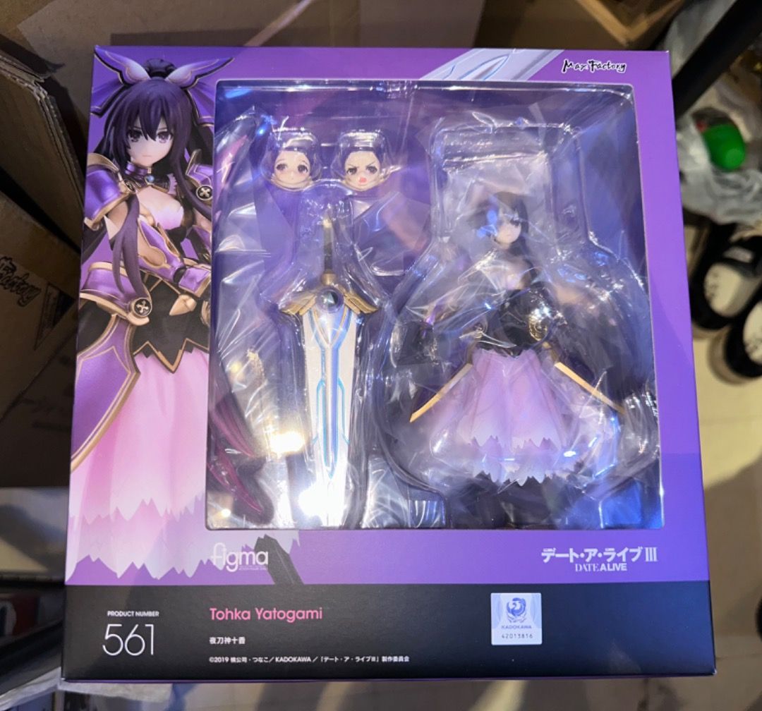 全新未開 行貨 figma 561 夜刀神十香 約會大作戰 DATE A LIVE 約戰, 興趣及遊戲, 玩具 & 遊戲類 - Carousell