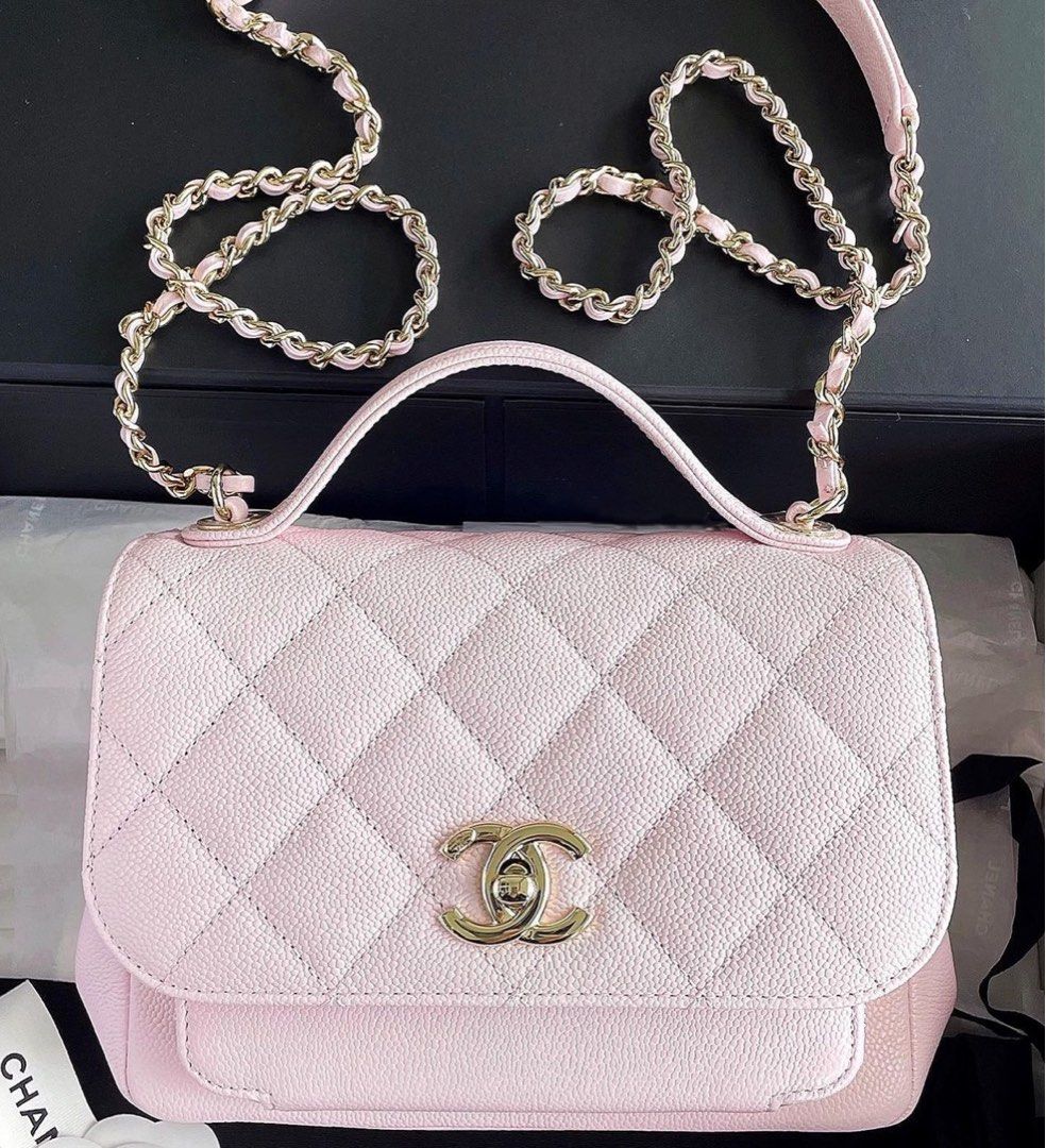 🆕 AUTHENTIC CHANEL SMALL BUSINESS AFFINITY FLAP PINK CAVIAR IN GOLD  HARDWARE, Luxury, Bags & Wallets on Carousell