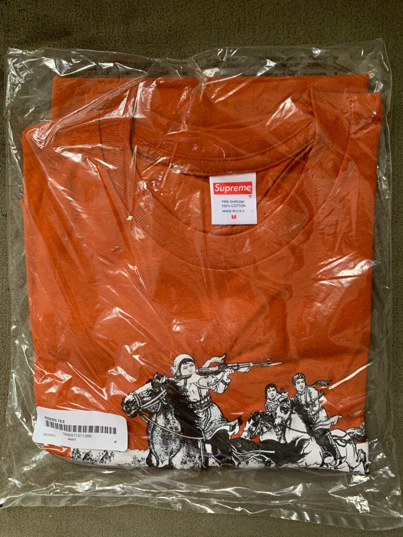 🎉全新SUPREME Riders Tee 購自英國London, 名牌, 服裝- Carousell