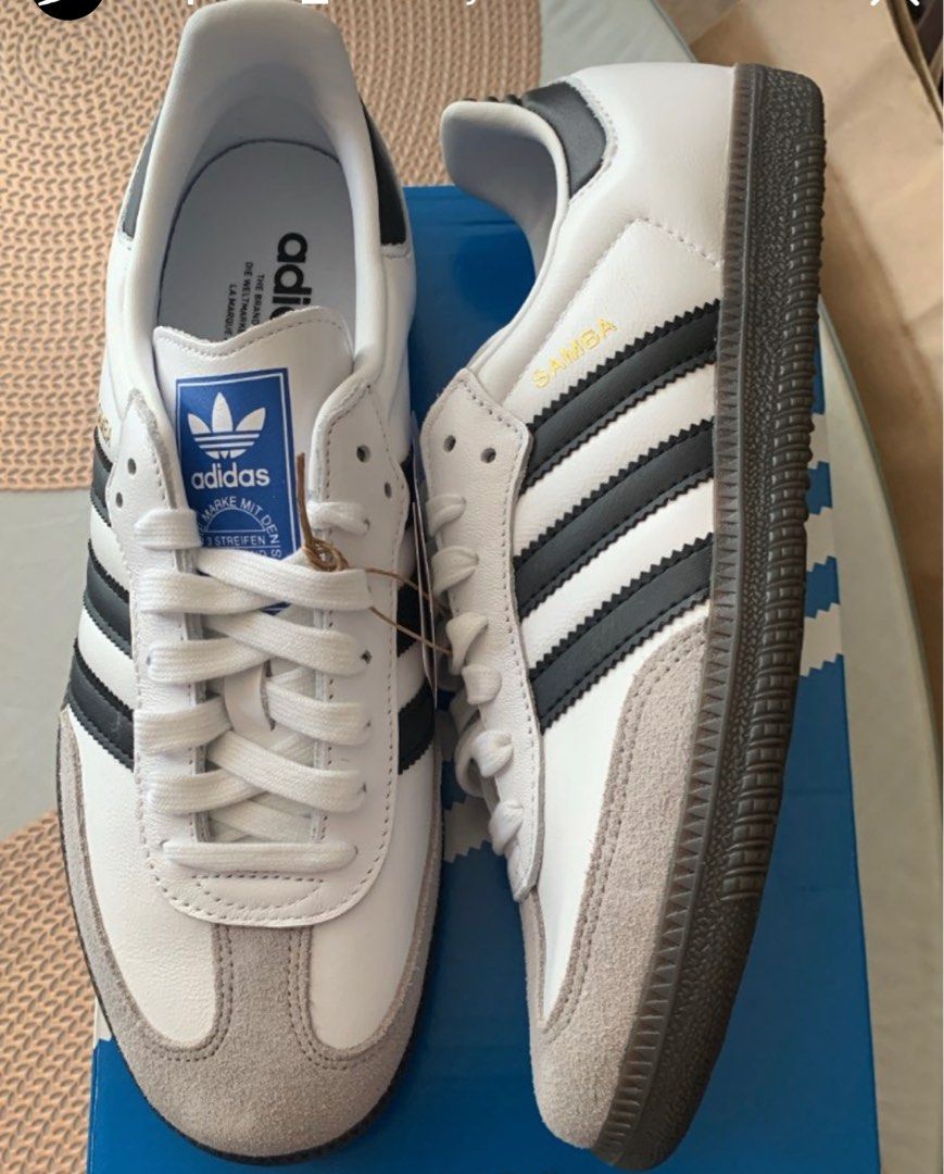 Adidas samba og in white, Men's Fashion, Footwear, Sneakers on Carousell