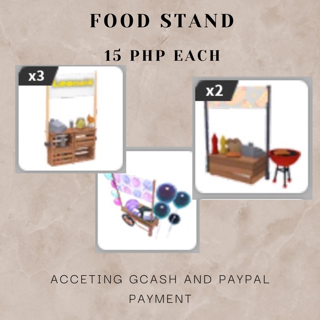 Adopt Me Pets Food Stand on Carousell