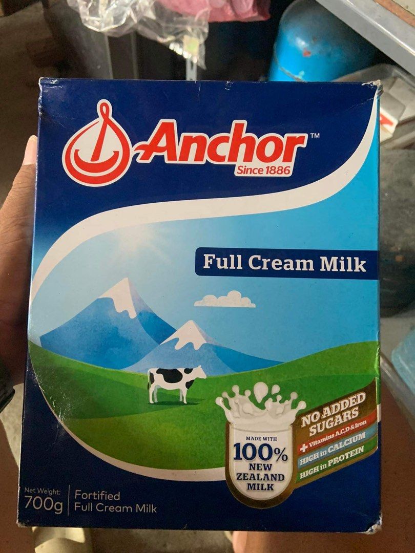 Anchor full cream milk, Food & Drinks, Other Food & Drinks on Carousell