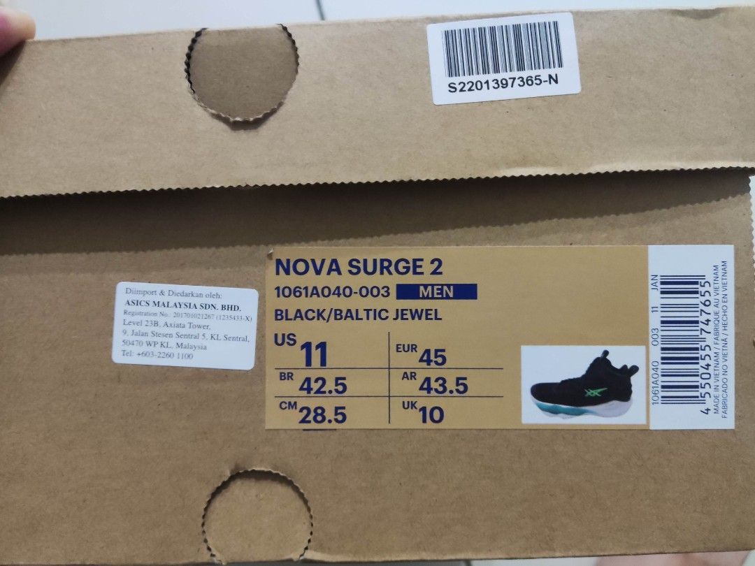Asics Nova Surge 2, Men's Fashion, Footwear, Sneakers on Carousell
