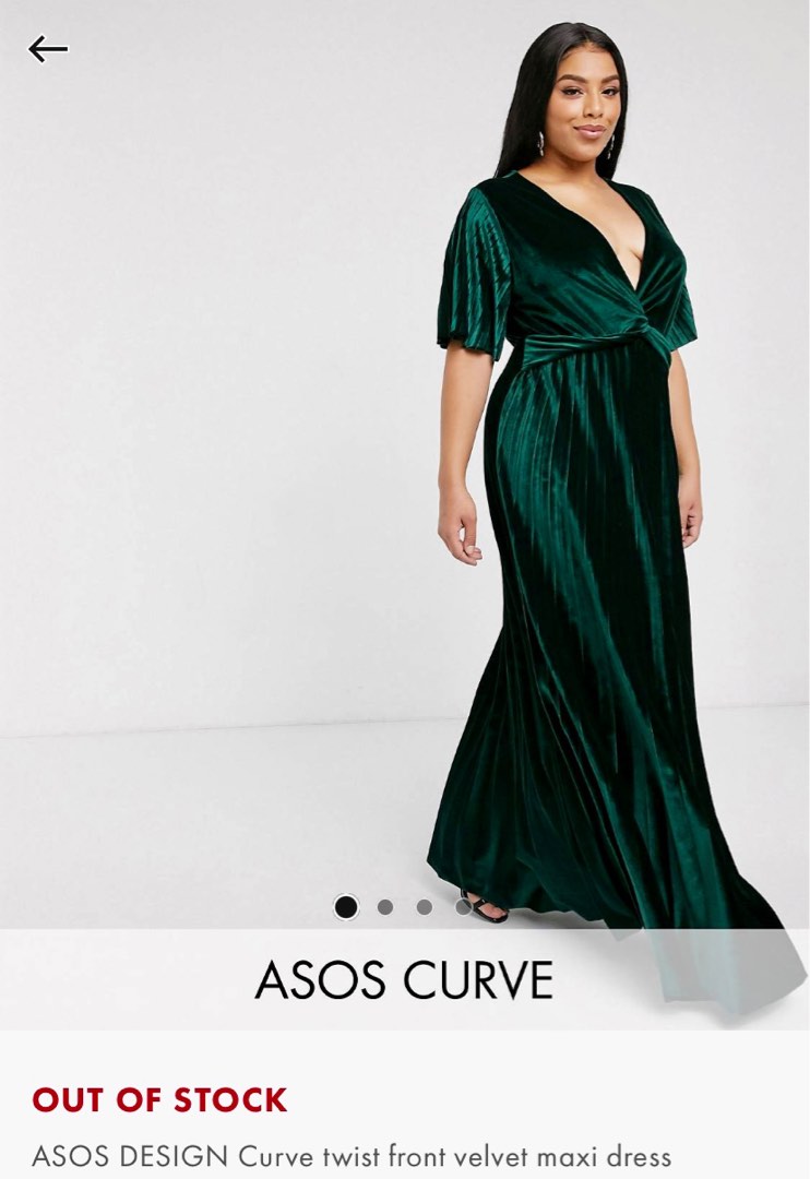 Aqua twist front velvet dress online