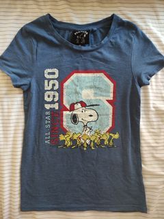 Authentic Cotton On Blue snoopy shirt