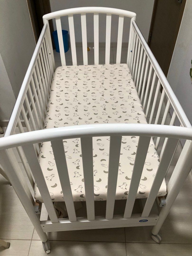 EAST COAST Anna Dropside Cot Crib For Baby With Mattress Approx