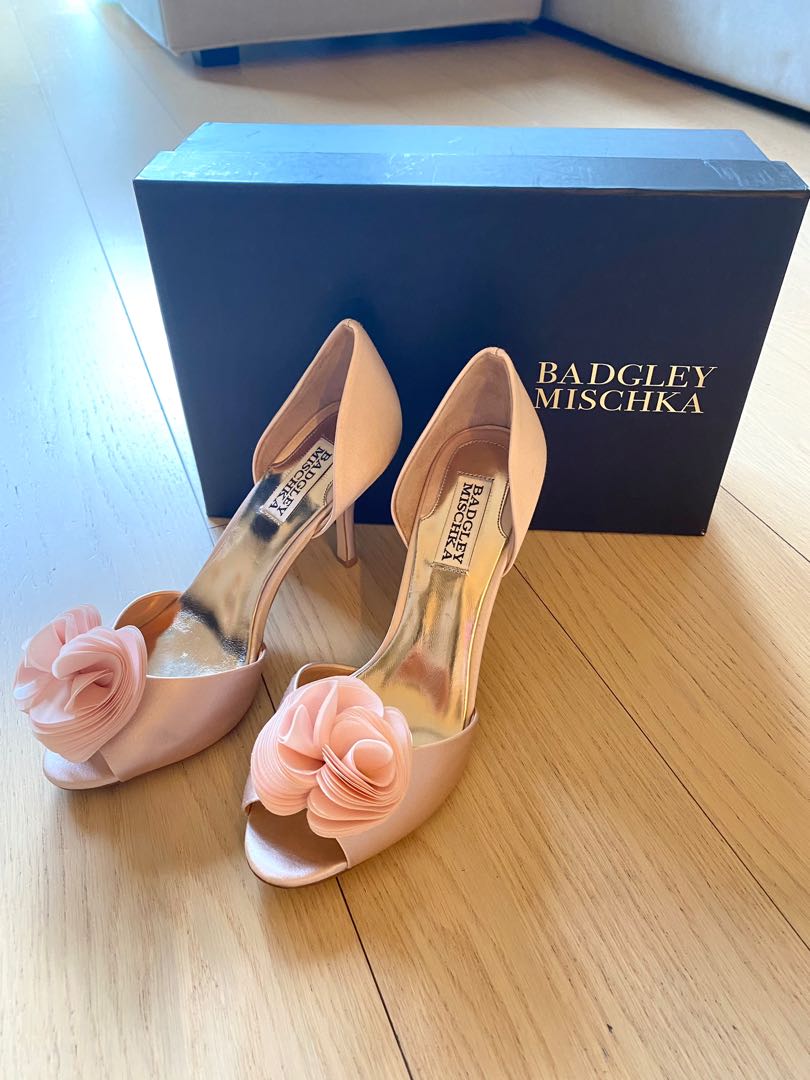Badgley Mischka Thora Pink Heels Used 90 New