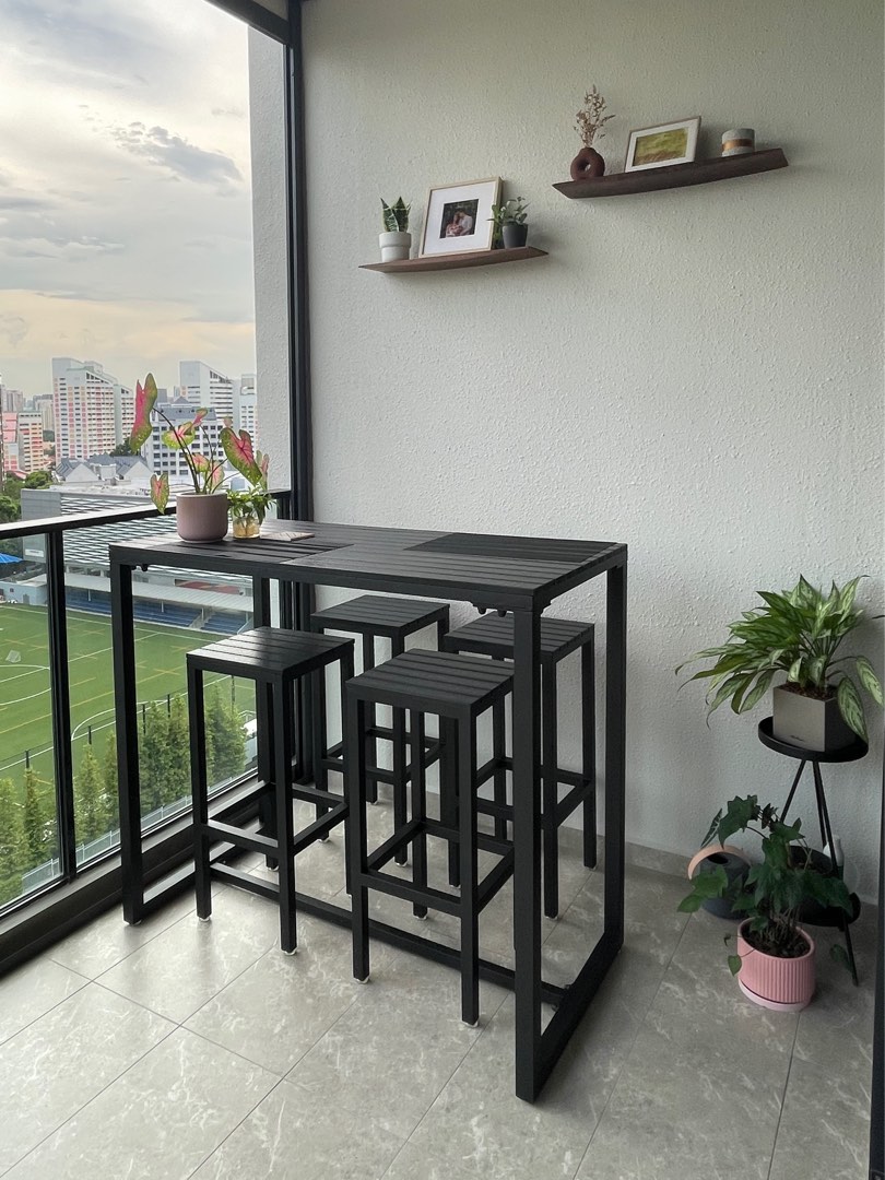 Used Ba Set Balcony bar set, Furniture & Home Living, Furniture, Tables & Sets on ...