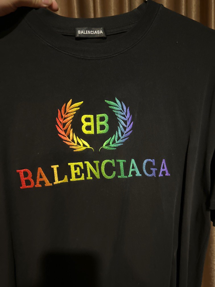Balenciaga NEED GONE Balenciaga Pride Flag Rainbow Fleece Jacket  Grailed