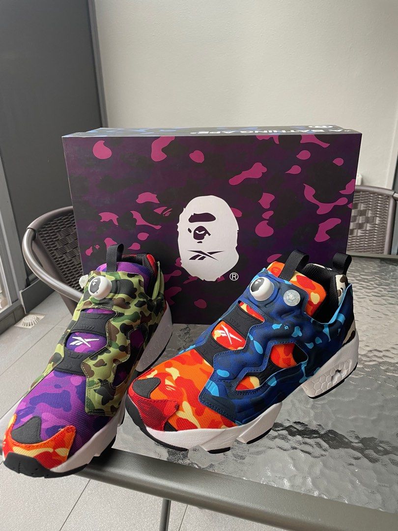 Bape reebok pump fury on sale