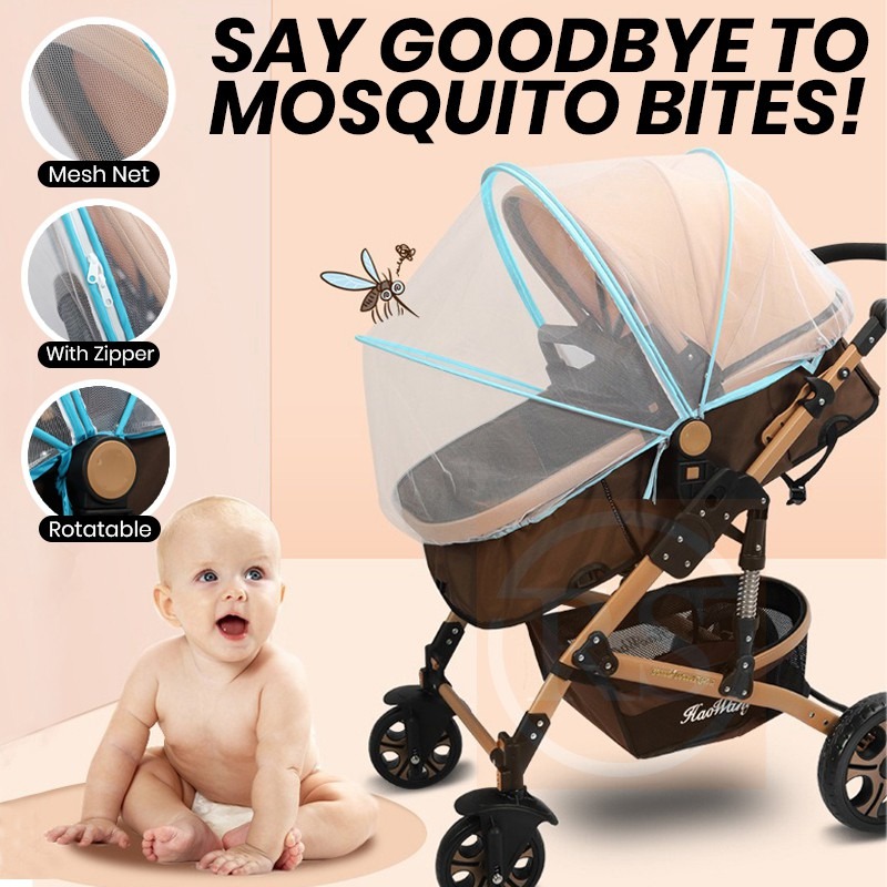 BBaby Stroller Mosquito Net Ultra Fine Mesh Protection Kids
