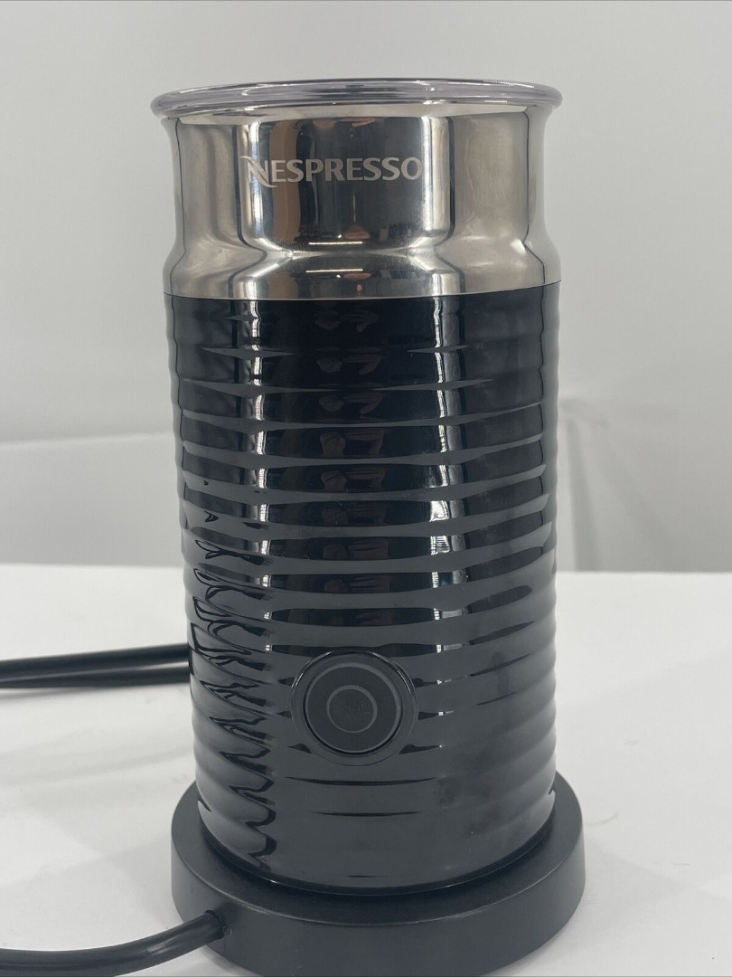 Black Nespresso Aeroccino, & Home Appliances, Appliances, Coffee Machines & Makers on Carousell