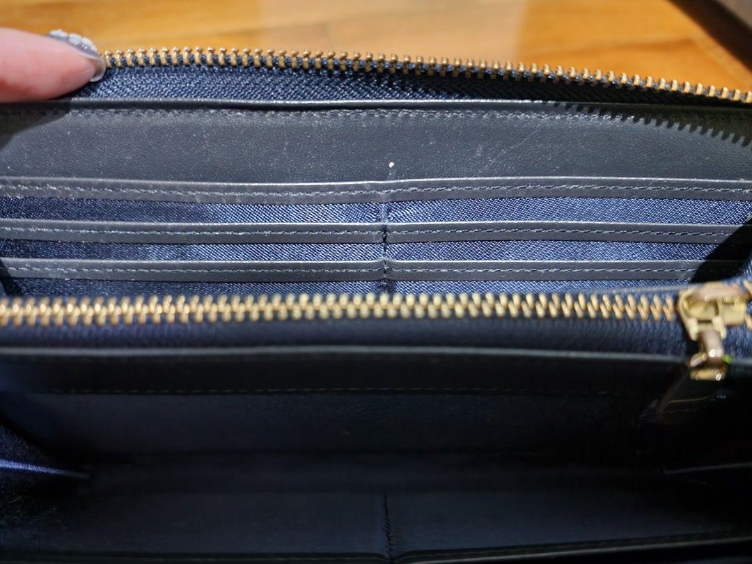 LIQUOR BRAND WALLET BLUE
