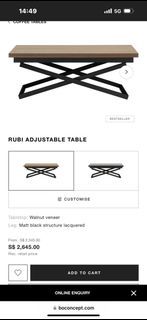 Boconcept Rubi Adjustable Table