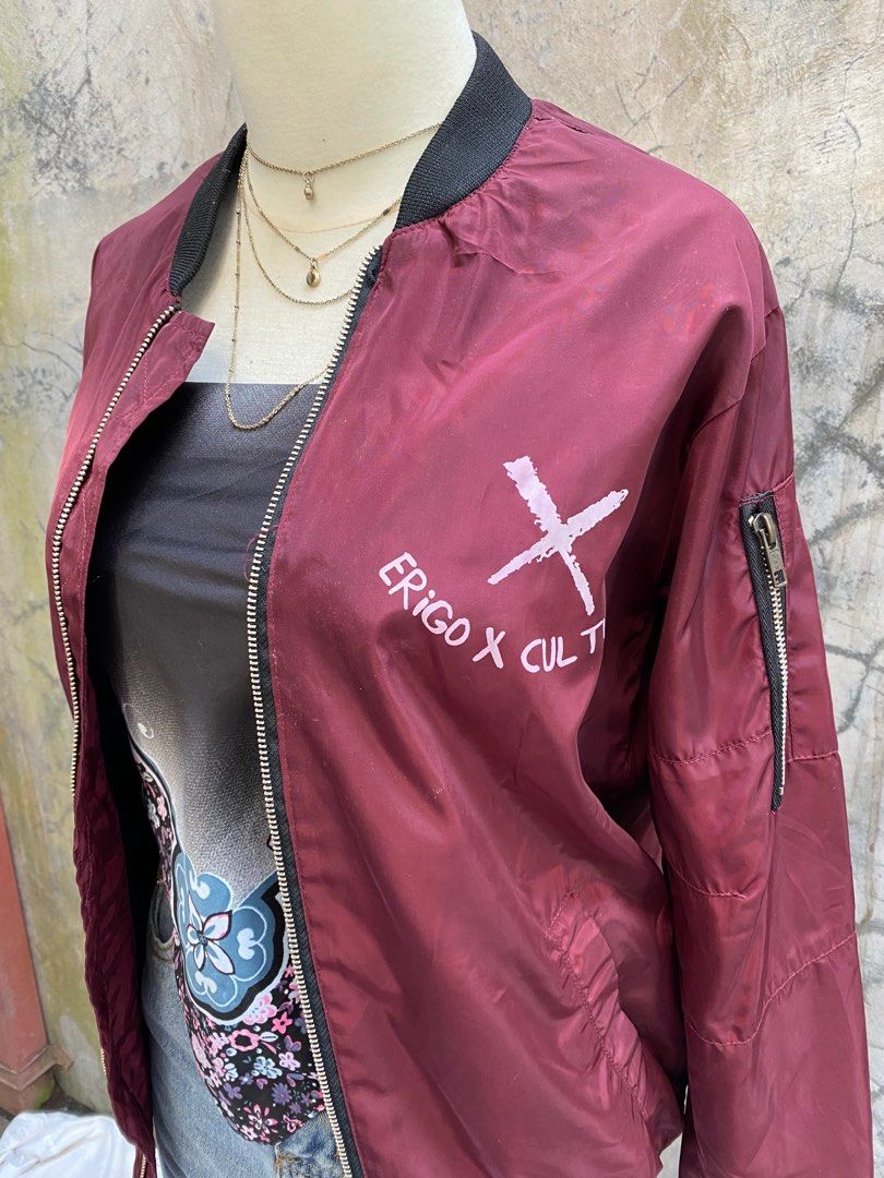 Bomber Jacket Erigo ORI, Fesyen Wanita, Pakaian Wanita, Baju Luaran di