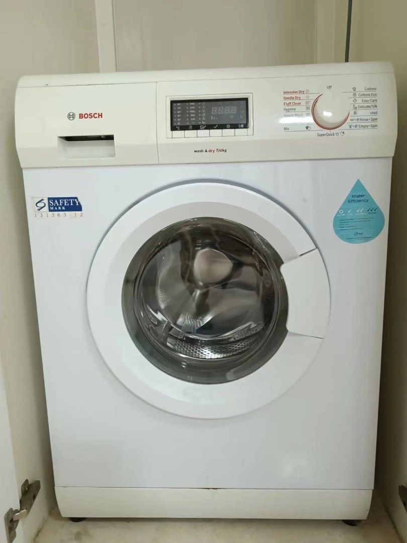 Bosch front load washing & dryer machine 7/4kg, TV & Home Appliances ...