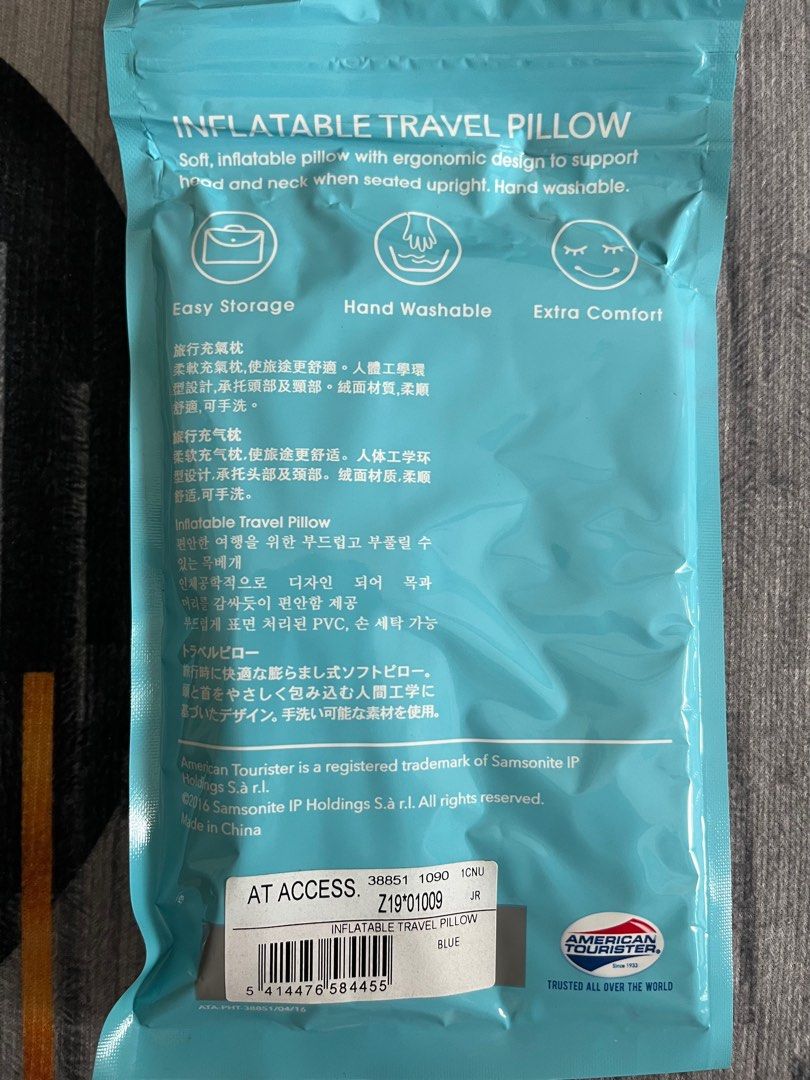 Brand New American Tourister Inflatable Travel Pillow Hobbies