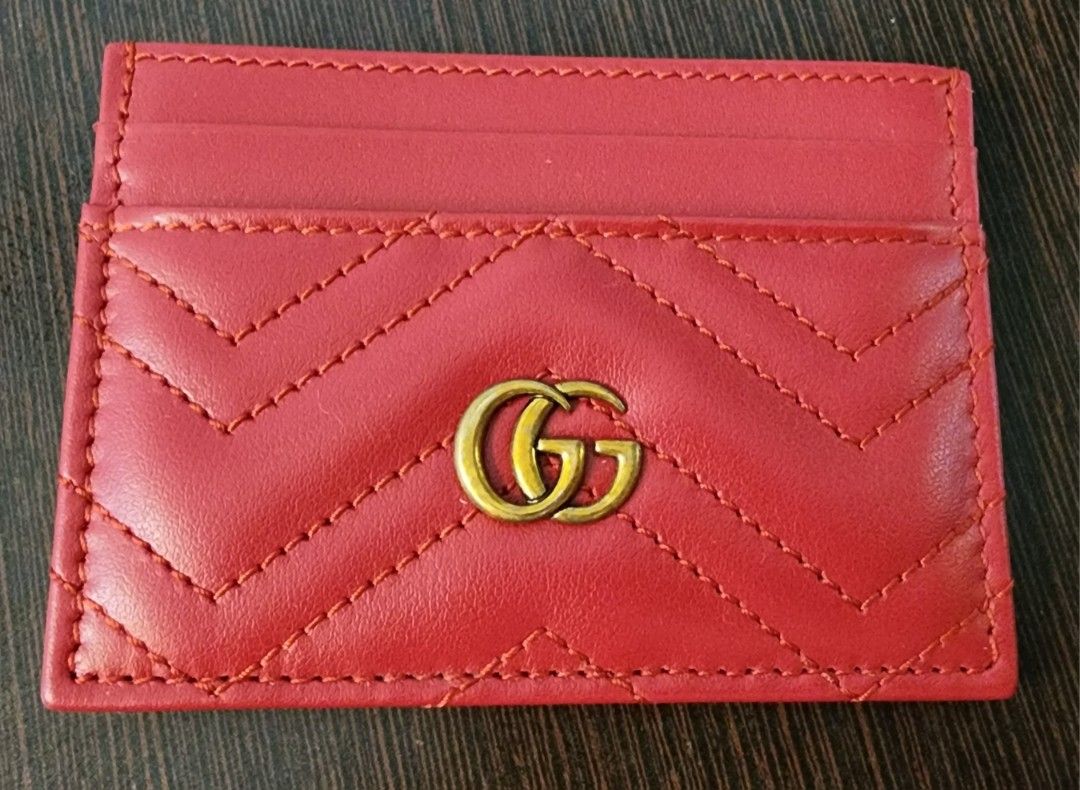 Gg marmont hotsell matelasse card case