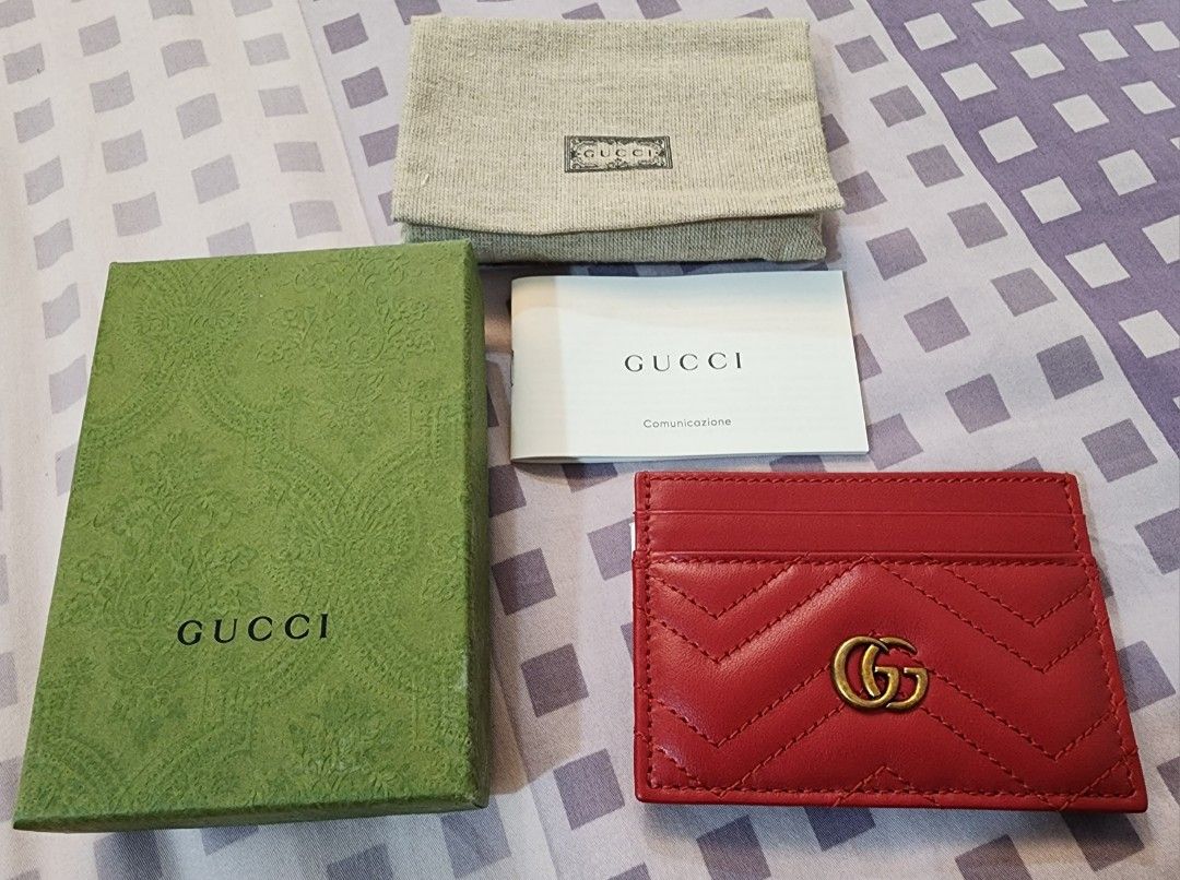 Gg marmont matelassé on sale leather card case