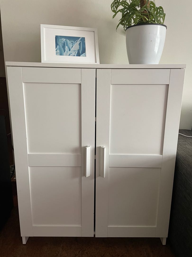 Brimnes cabinet top with doors white