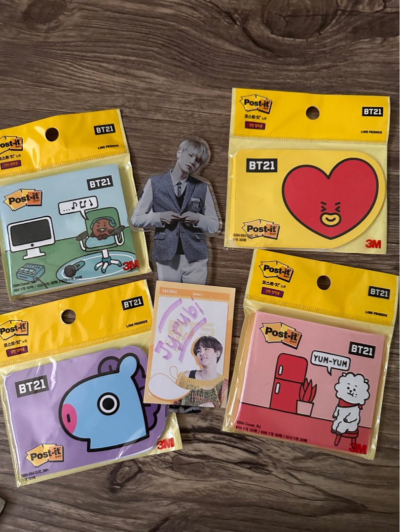 BT21 POST IT and MEMO PAD on Carousell