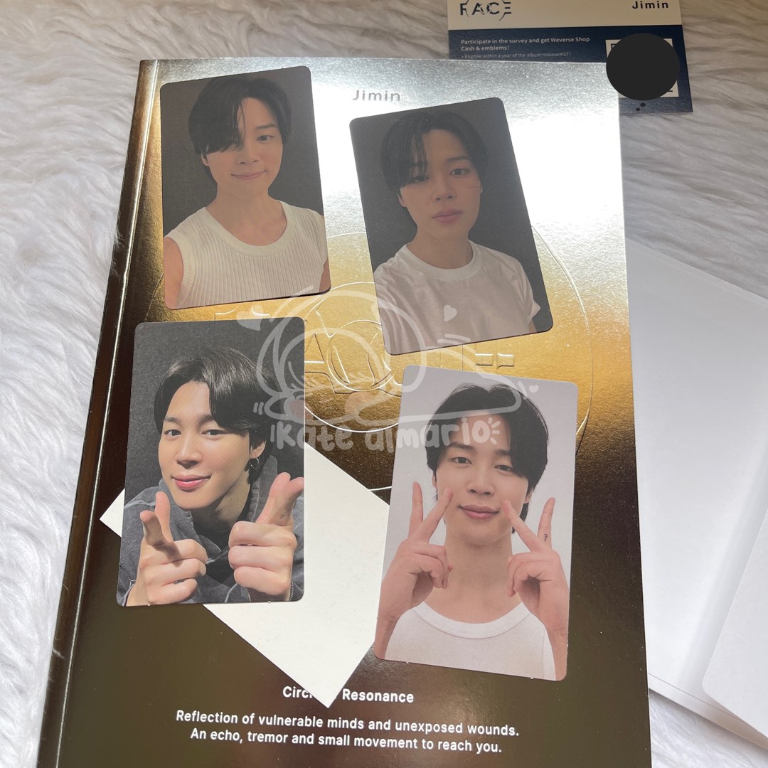 BTS JIMIN FACE ALBUM (UNSEALED BUT COMPLETE INCLUSIONS) on Carousell
