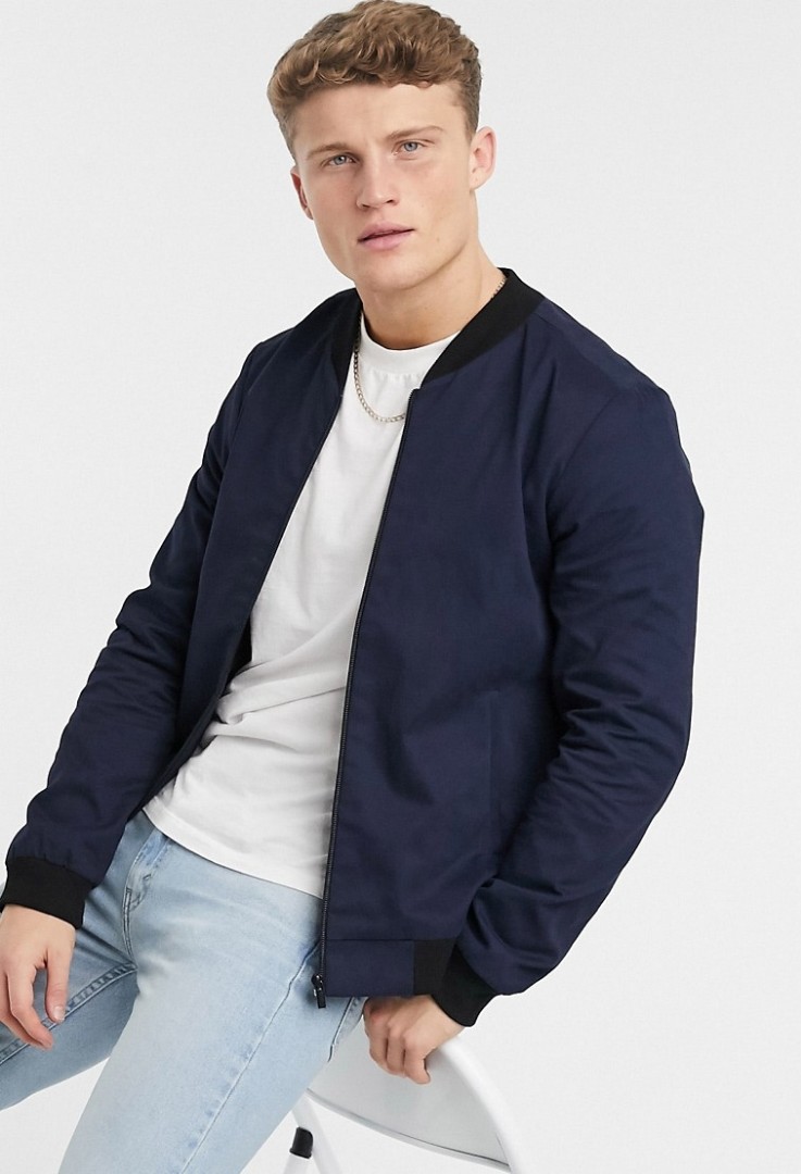Calvin Klein bomber jacket, Men's Fashion, Coats, Jackets and Outerwear ...