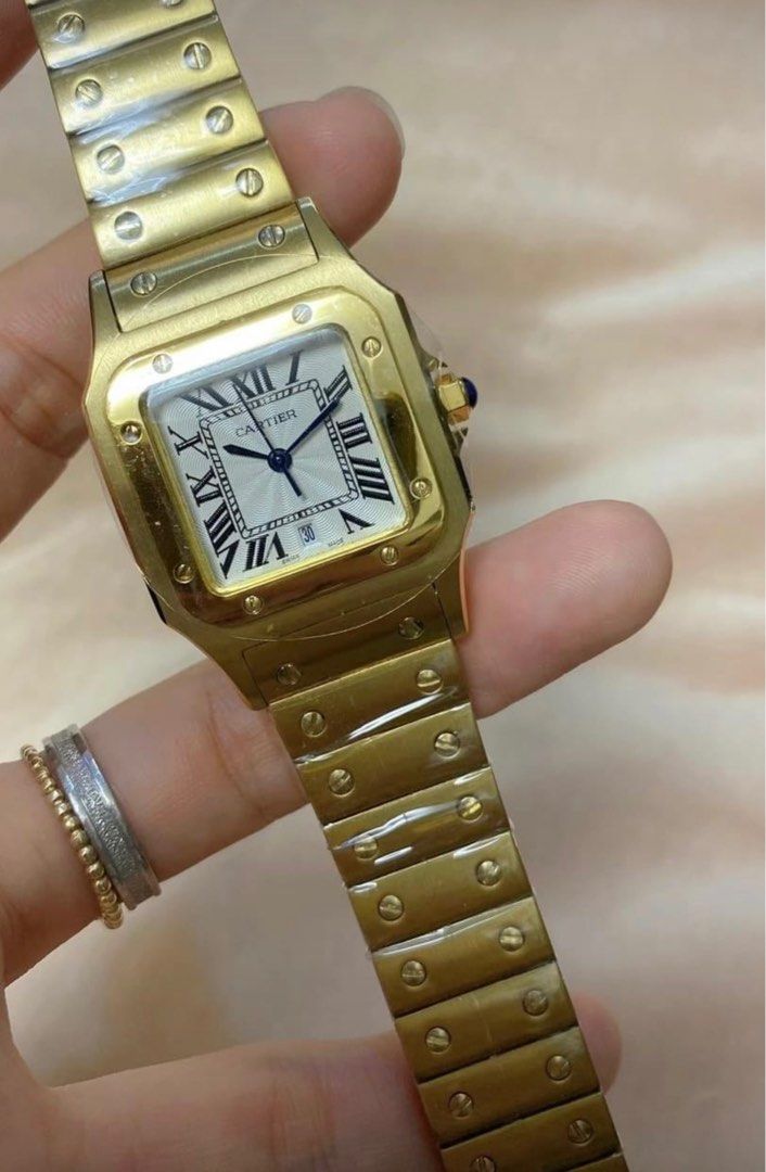 Cartier Santos Ladies Women s Fashion Watches Accessories Watches on Carousell