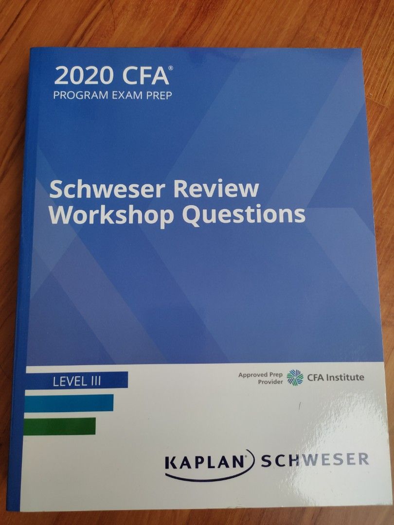 CFA Level 3 workshop questions (2020), Hobbies & Toys, Books ...