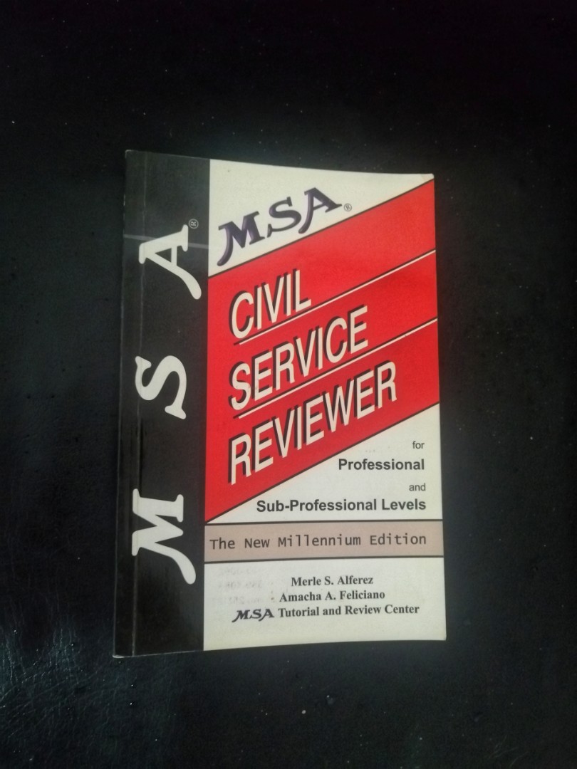 Civil Service Reviewer, Hobbies & Toys, Books & Magazines, Assessment