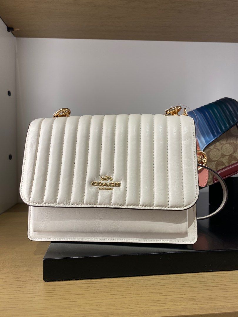 Coach Original Women White Klare Sling Crossbody Bag 2561 White Quilted,  Women's Fashion, Bags & Wallets, Purses & Pouches on Carousell