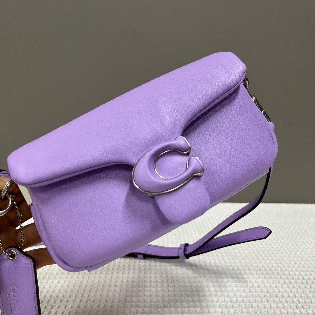 Coach Pillow Tabby Bag Purple Purple Mini Pillow Tabby COACH