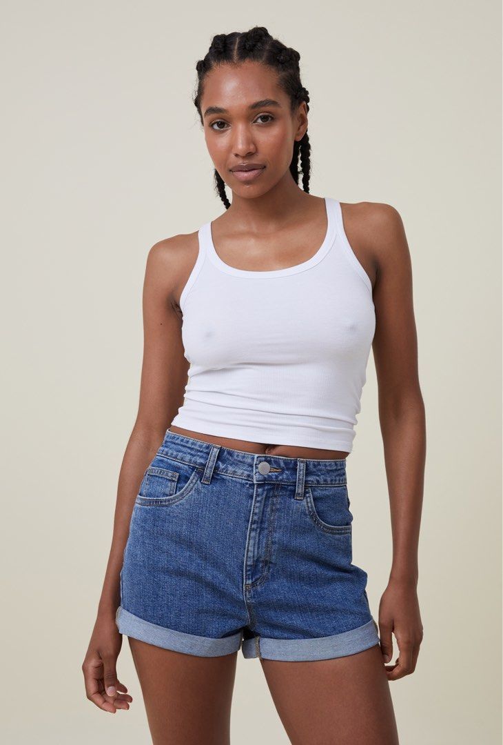 cotton on denim shorts Women s Fashion Bottoms Shorts on Carousell