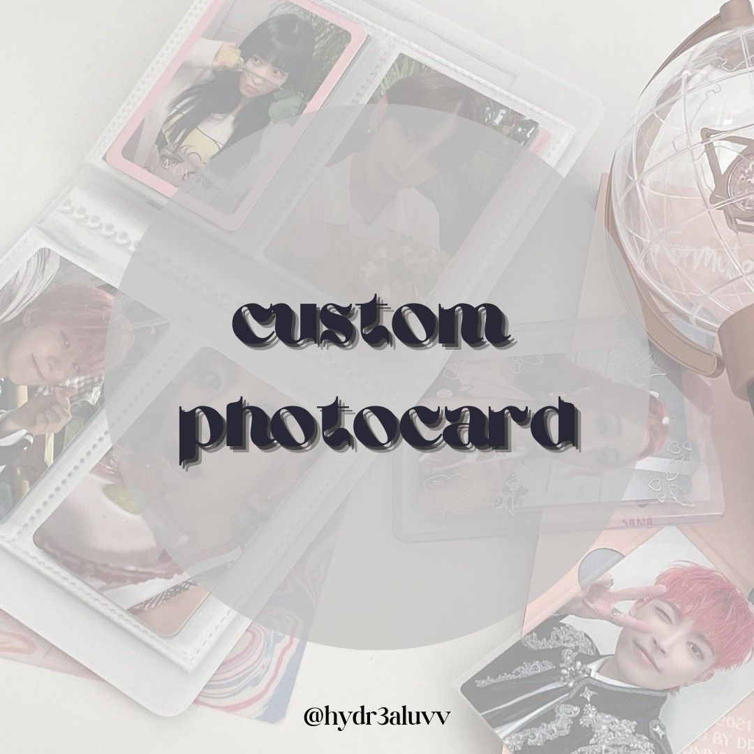 custom photocard printing service (DM ME FIRST LUVV), Hobbies & Toys