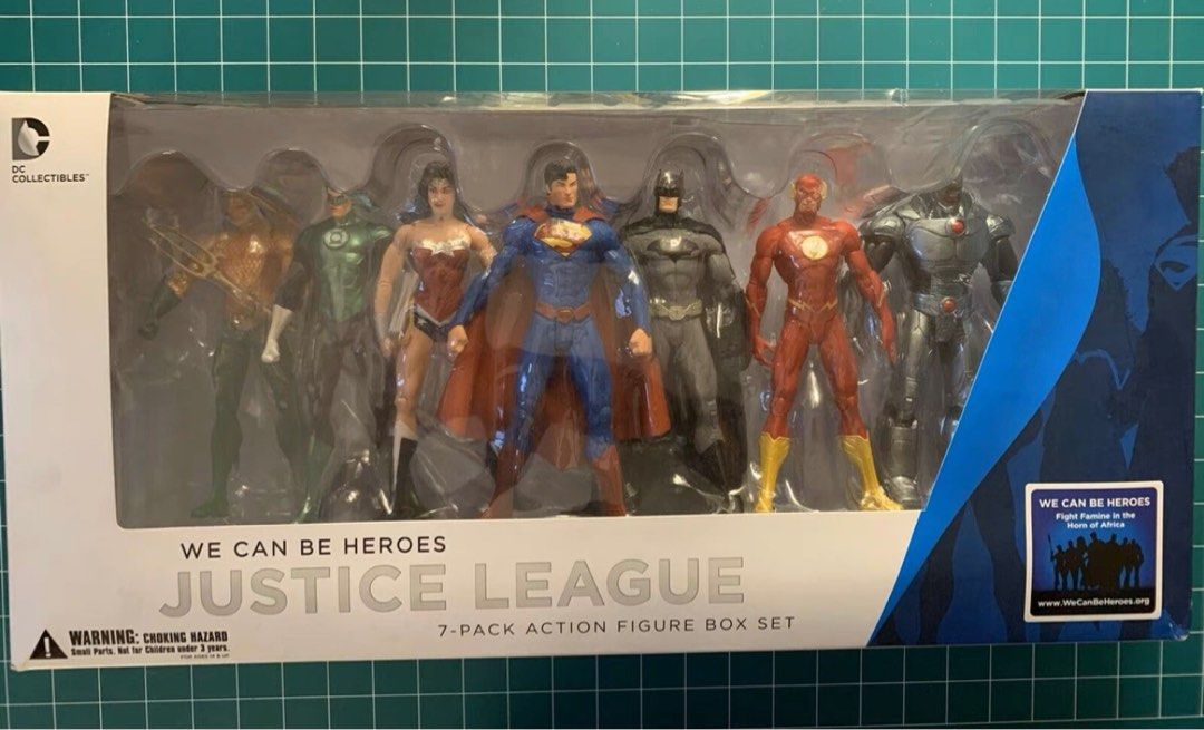 DC COLLECTIBLES JUSTICE LEAGUE 7 PACK ACTION FIGURE BOX SET