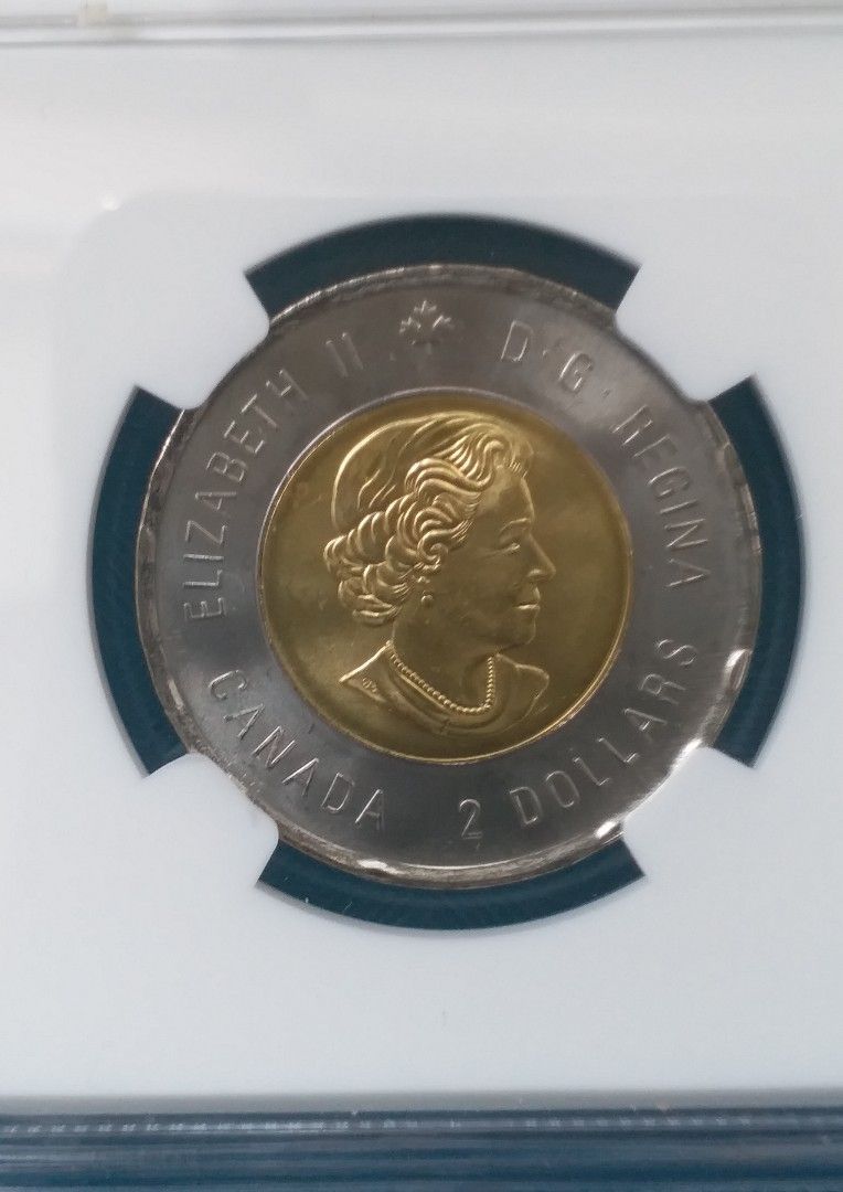 D~Day 登陸諾曼第75週年紀念( 加幣$ 2 元) NGC評UNC。, 興趣及遊戲, 收藏品及紀念品, 錢幣- Carousell