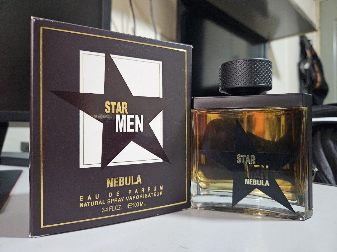 Star Men Nebula by Fragrance World 3.4 oz Eau de Parfum Spray for Men.