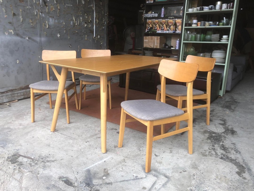 Dining table set Japan surplus on Carousell