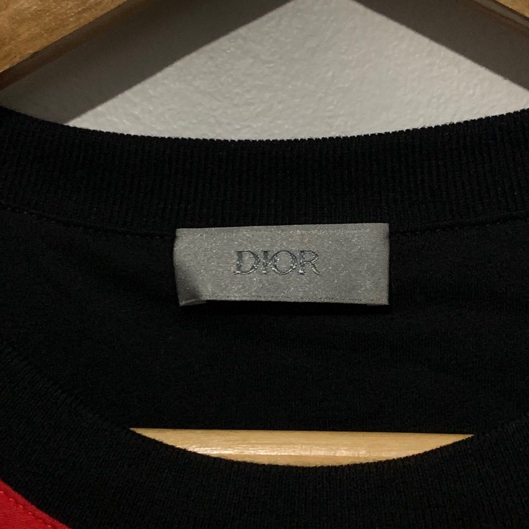 Dior and Shawn Oversized Logo T-Shirt Black