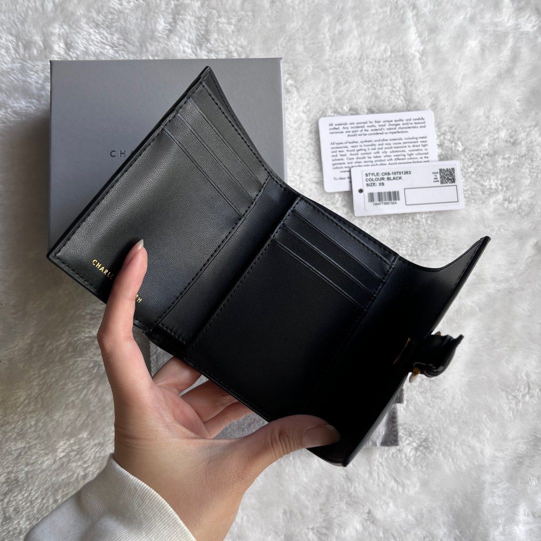 Black Annelise Belted Wallet - CHARLES & KEITH US