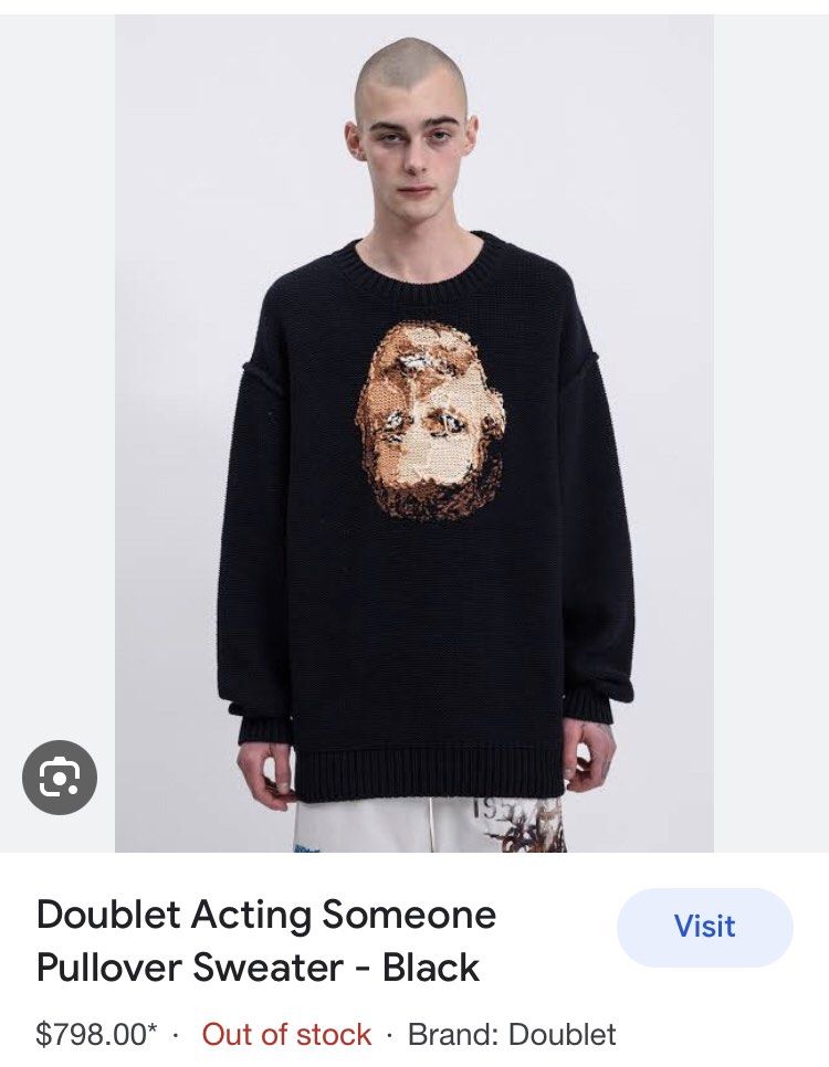 Doublet JP - Acting Someone Knitted Pullover
