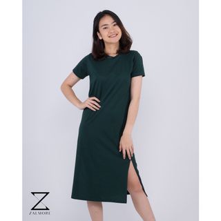 Dress Slit Emerlad Green